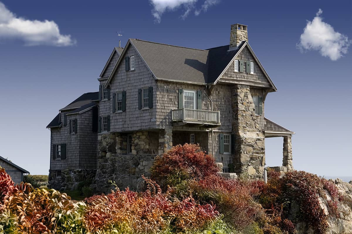 Stone facade cladding material
